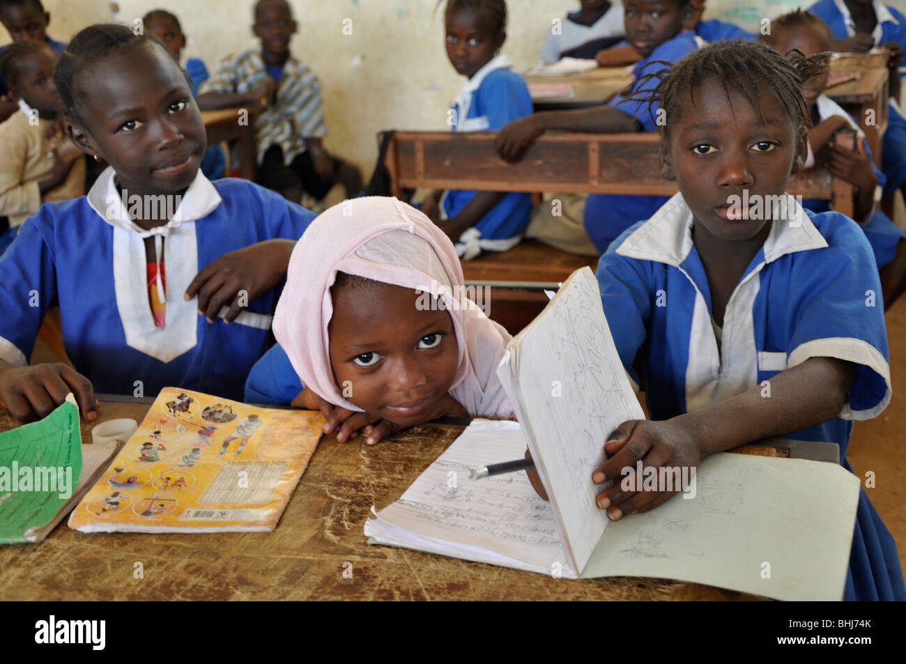 Primary school in a village in The Gambia Stock Photo Alamy