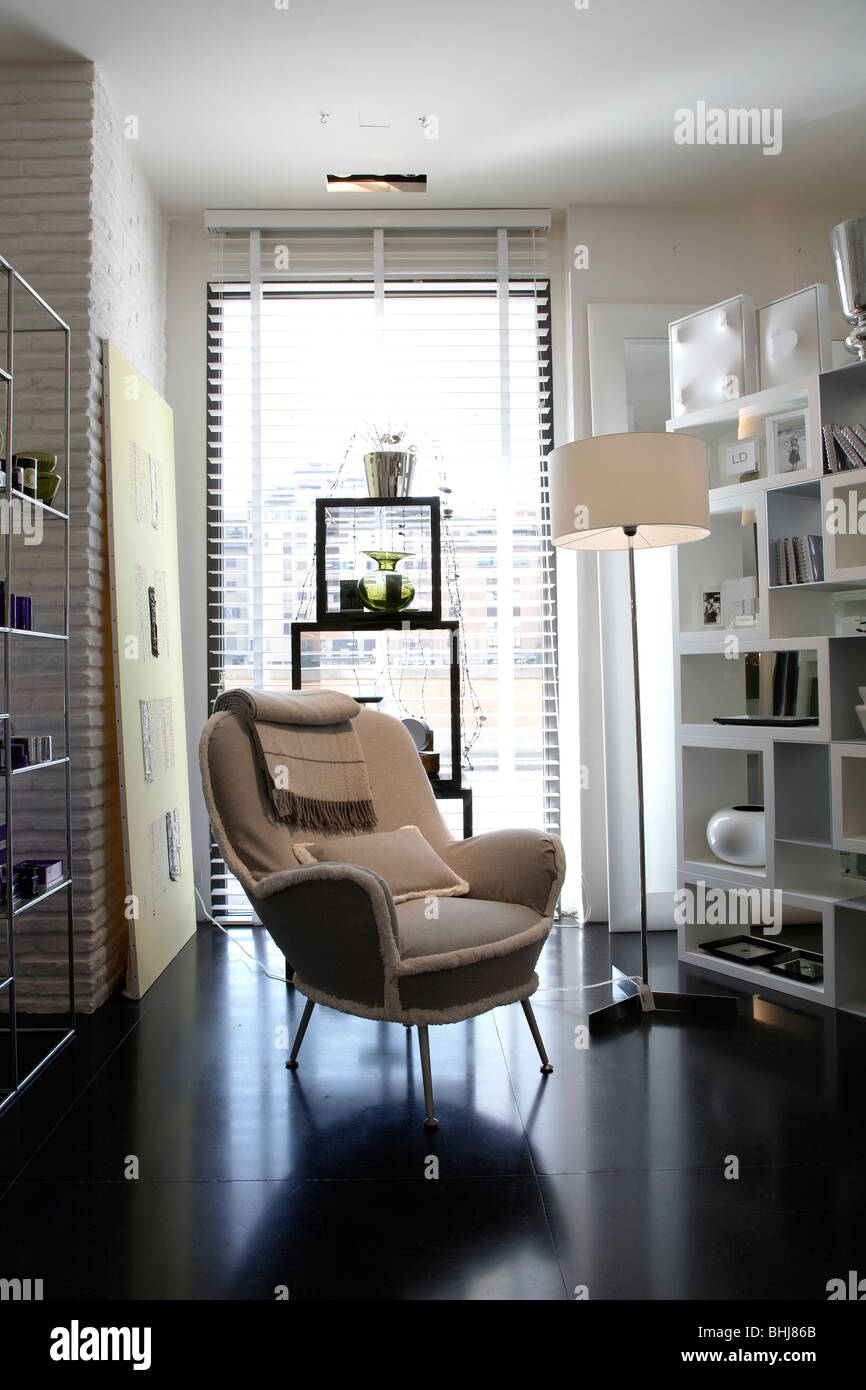 Furniture and home decoration shop store in Florence, Italy Stock Photo