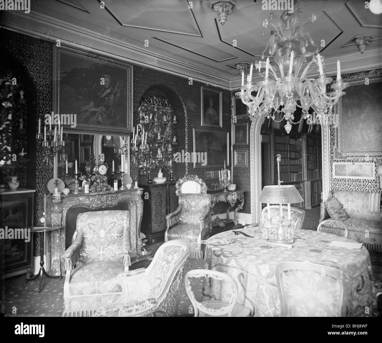 Ballroom at Holland House, Kensington, London, pre 1890. Artist: A ...