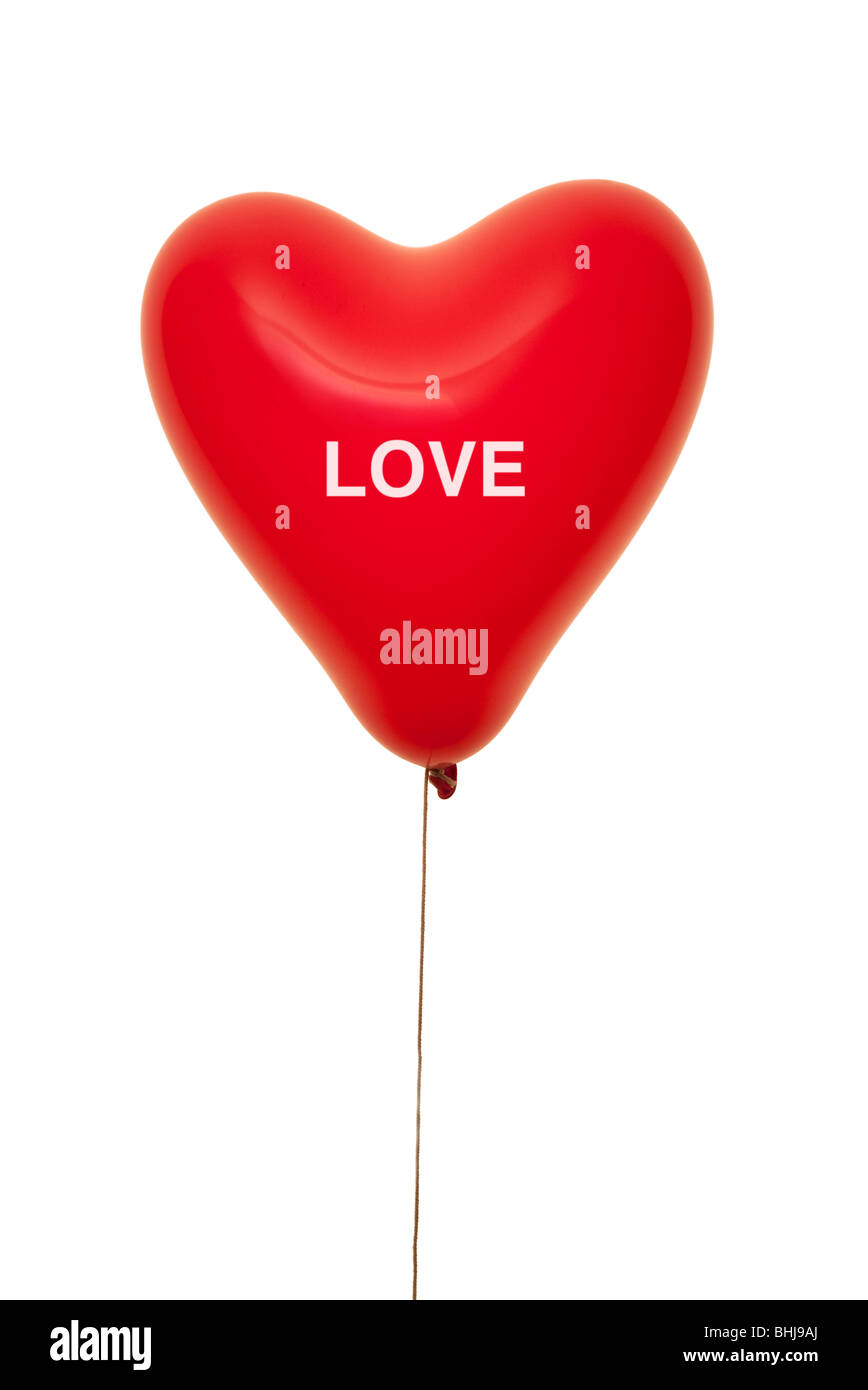 love heart shape balloon Stock Photo