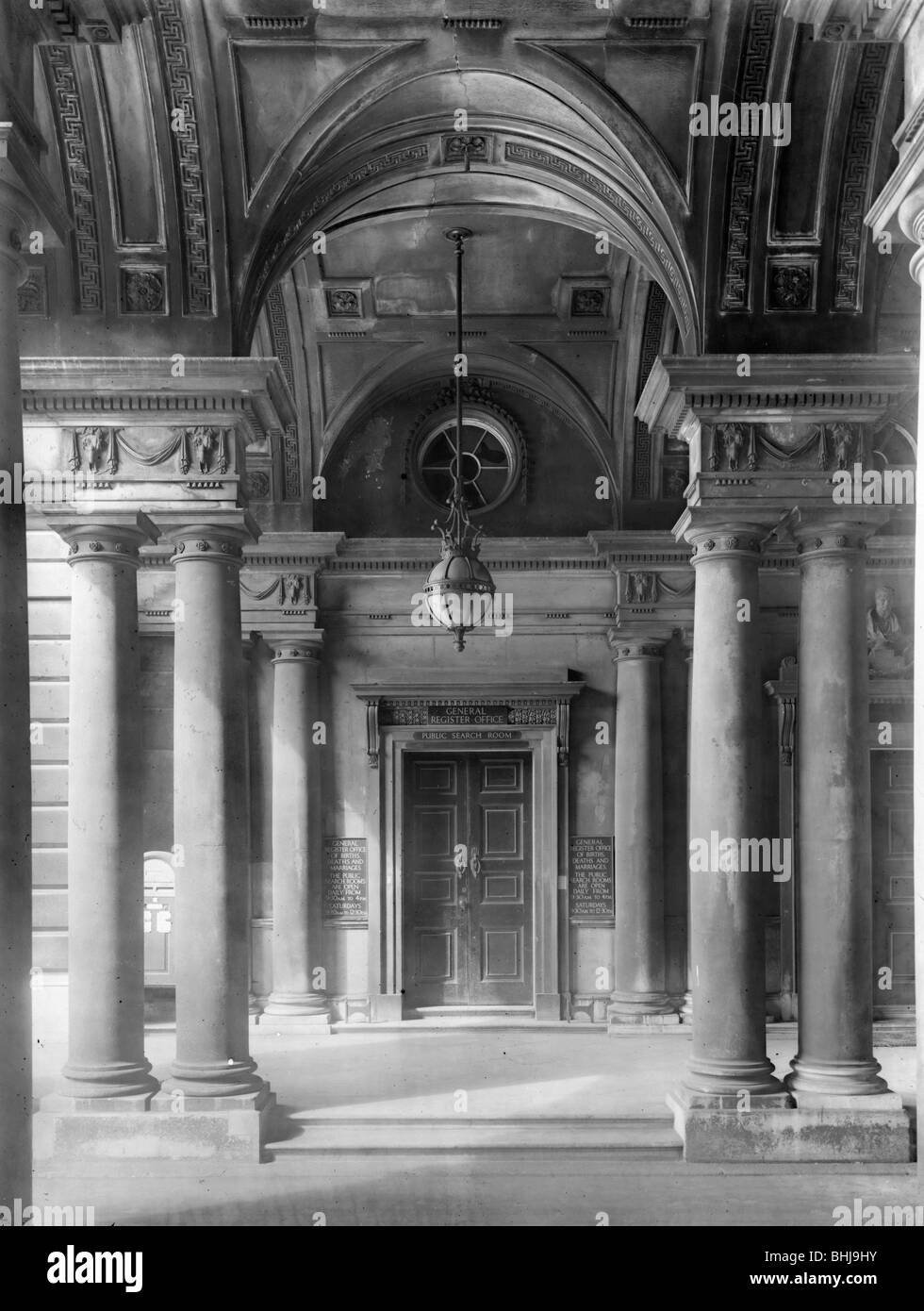 Somerset House, The Strand, Westminster, London, 1944. Artist HW Sale