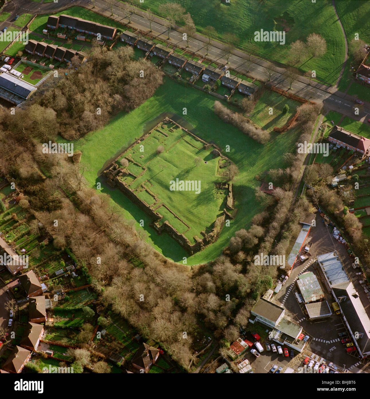 The remains of Weoley Castle, West Midlands, 2000. Artist EH/RCHME staff photographer Stock