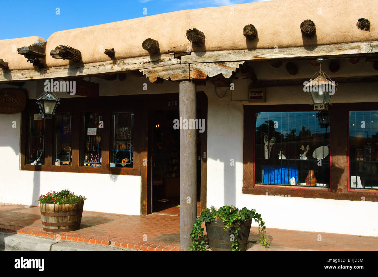 Shops and souvenirs in Old Town Albuquerque, New Mexico. Stock Photo