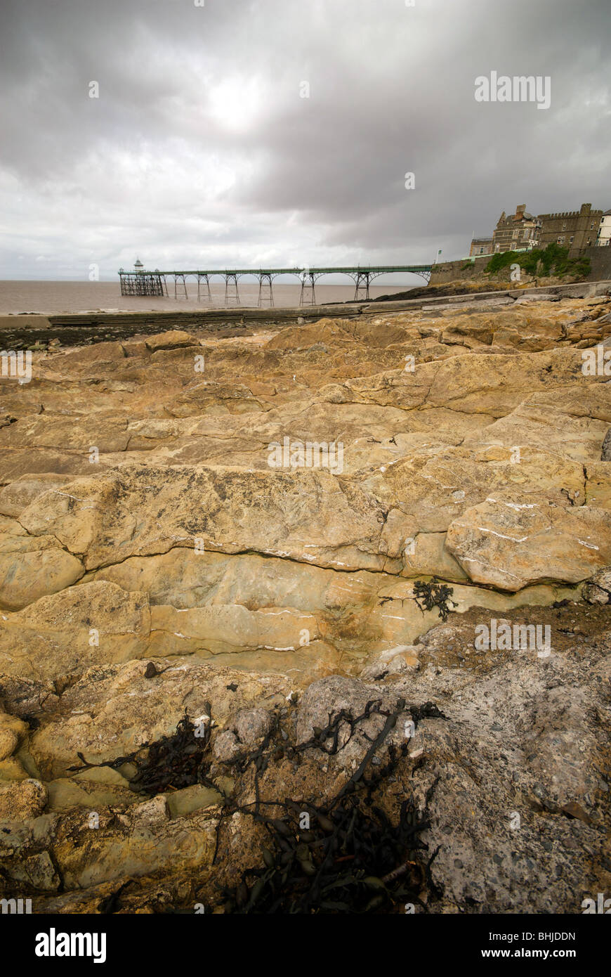 Clevedon North Somerset UK Beach Pier Sea Stock Photo - Alamy