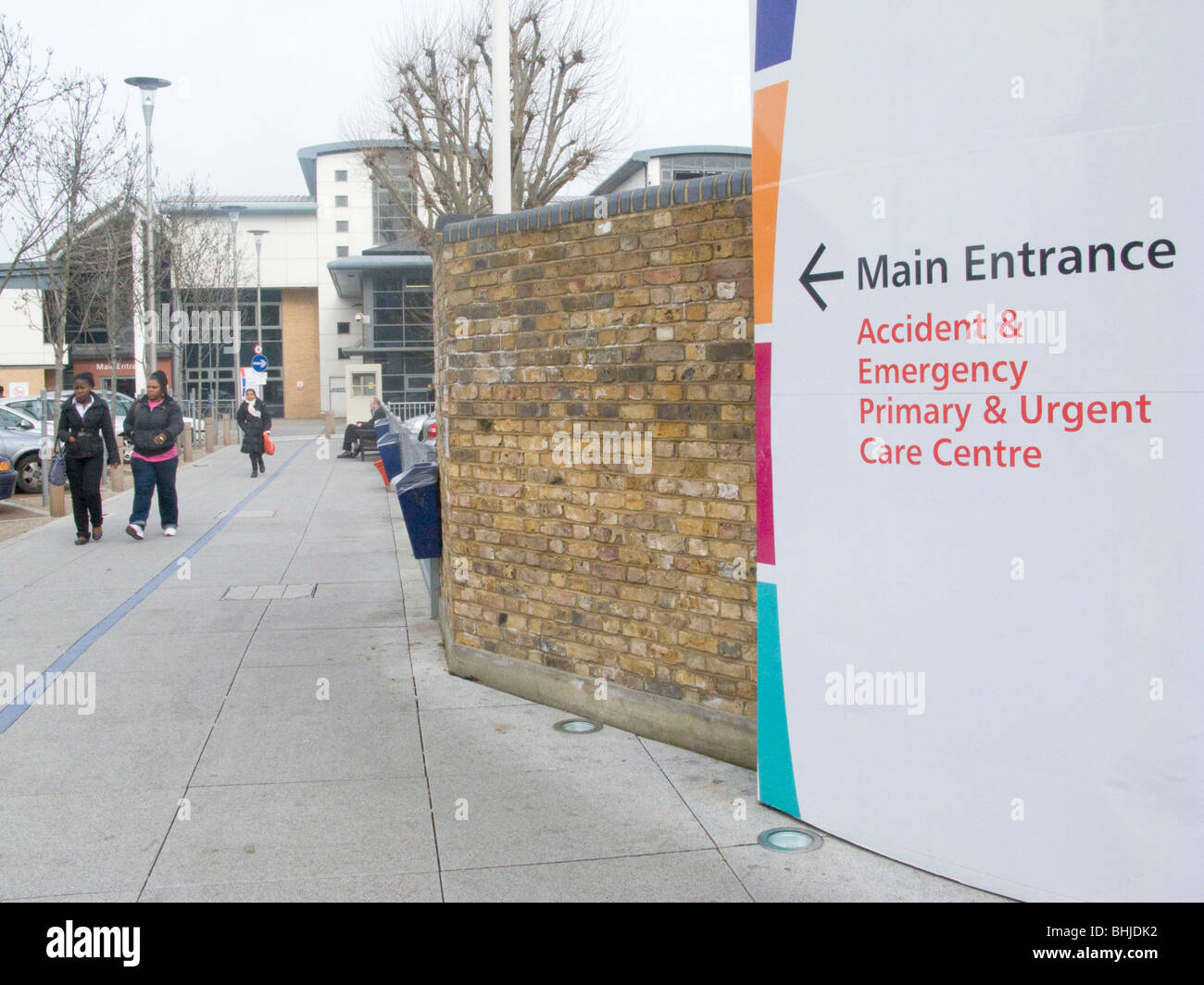 UK ENTRANCE TO HOMERTON HOSPITAL IN LONDON Stock Photo Alamy