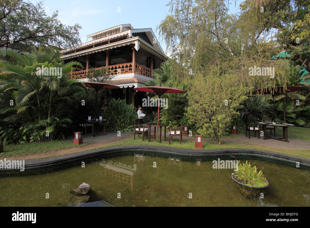 Myanmar, Burma, Yangon, Rangoon, Governor's Residence Hotel Stock Photo