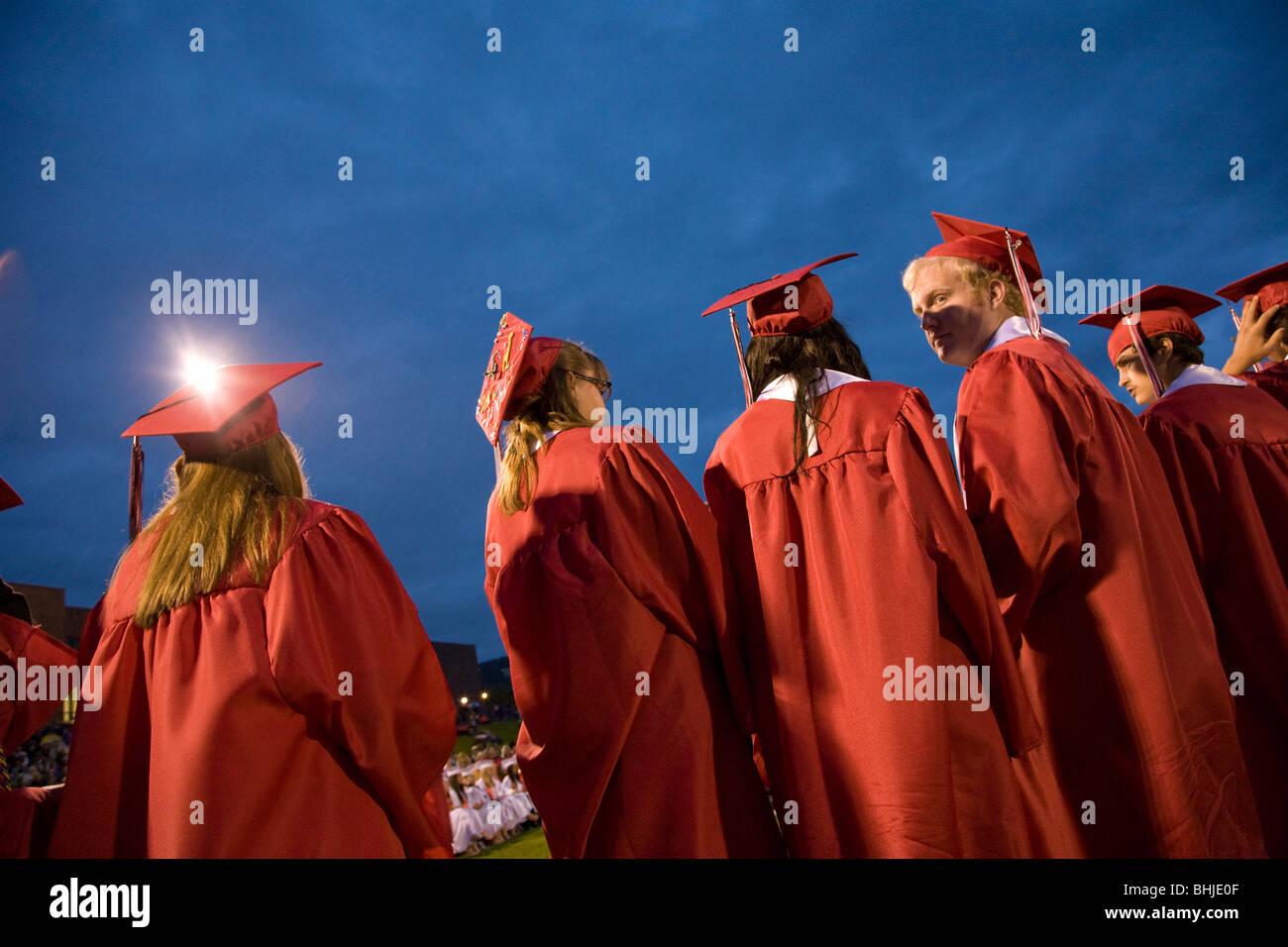 Graduation at Durango High School in Durango, Colorado Stock Photo Alamy