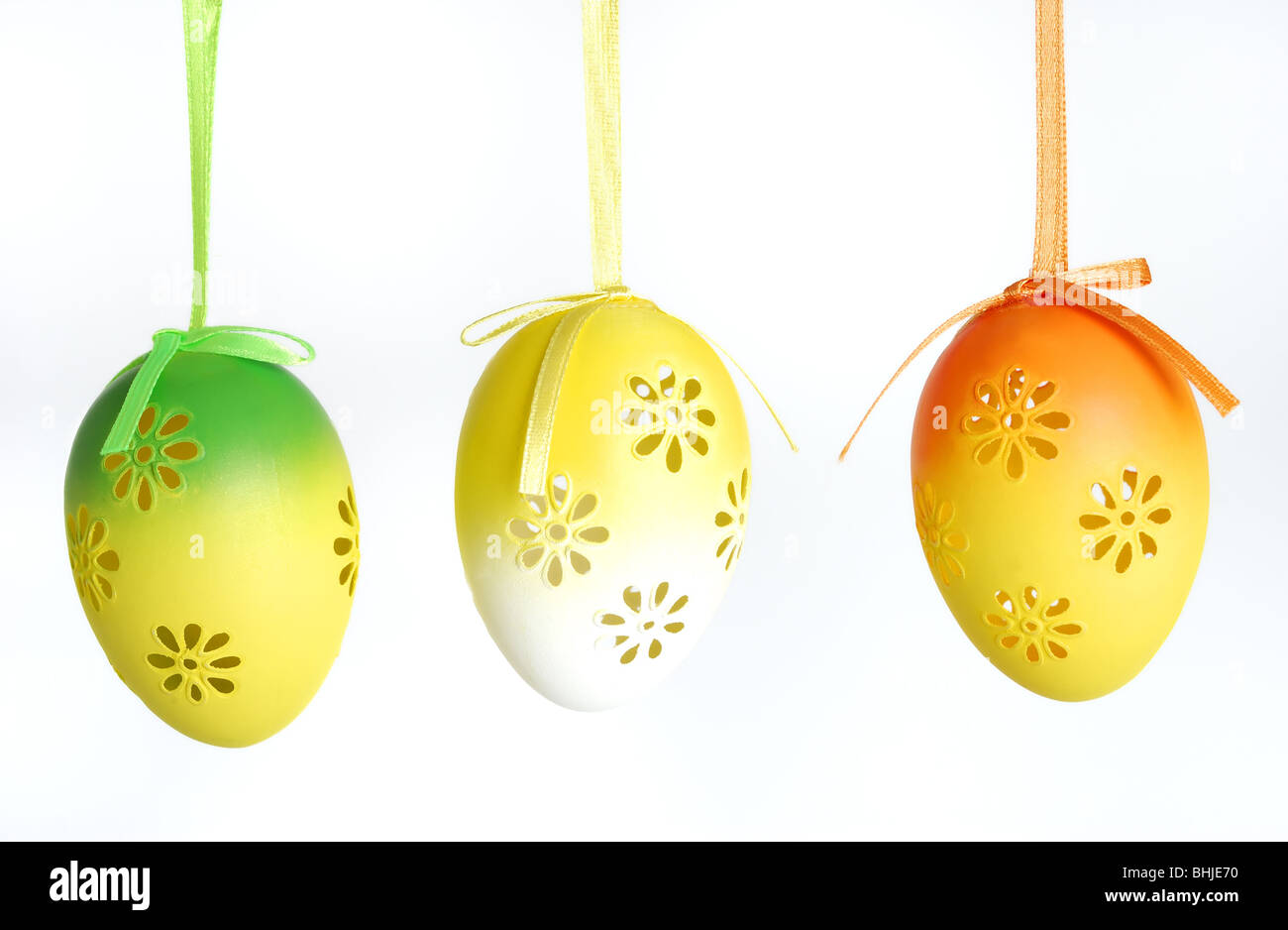Easter eggs isolated on white background Stock Photo - Alamy