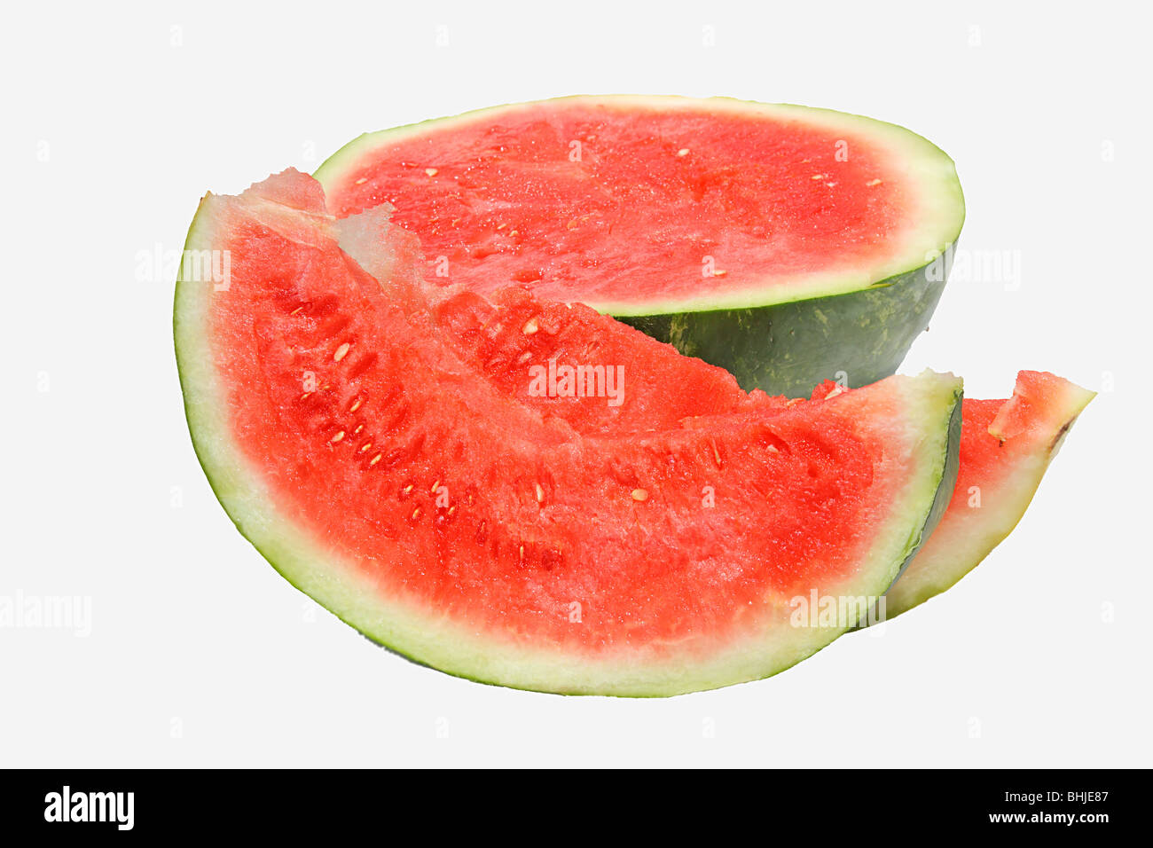 Fresh tasty watermelon isolated on white background Stock Photo - Alamy