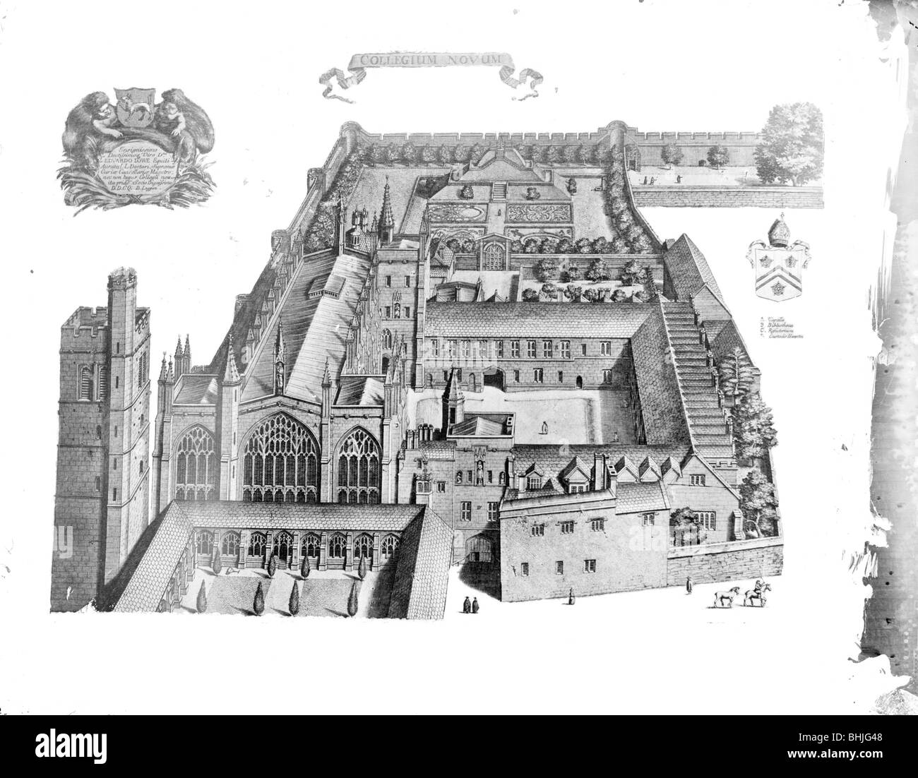 New college chapel Black and White Stock Photos & Images - Alamy