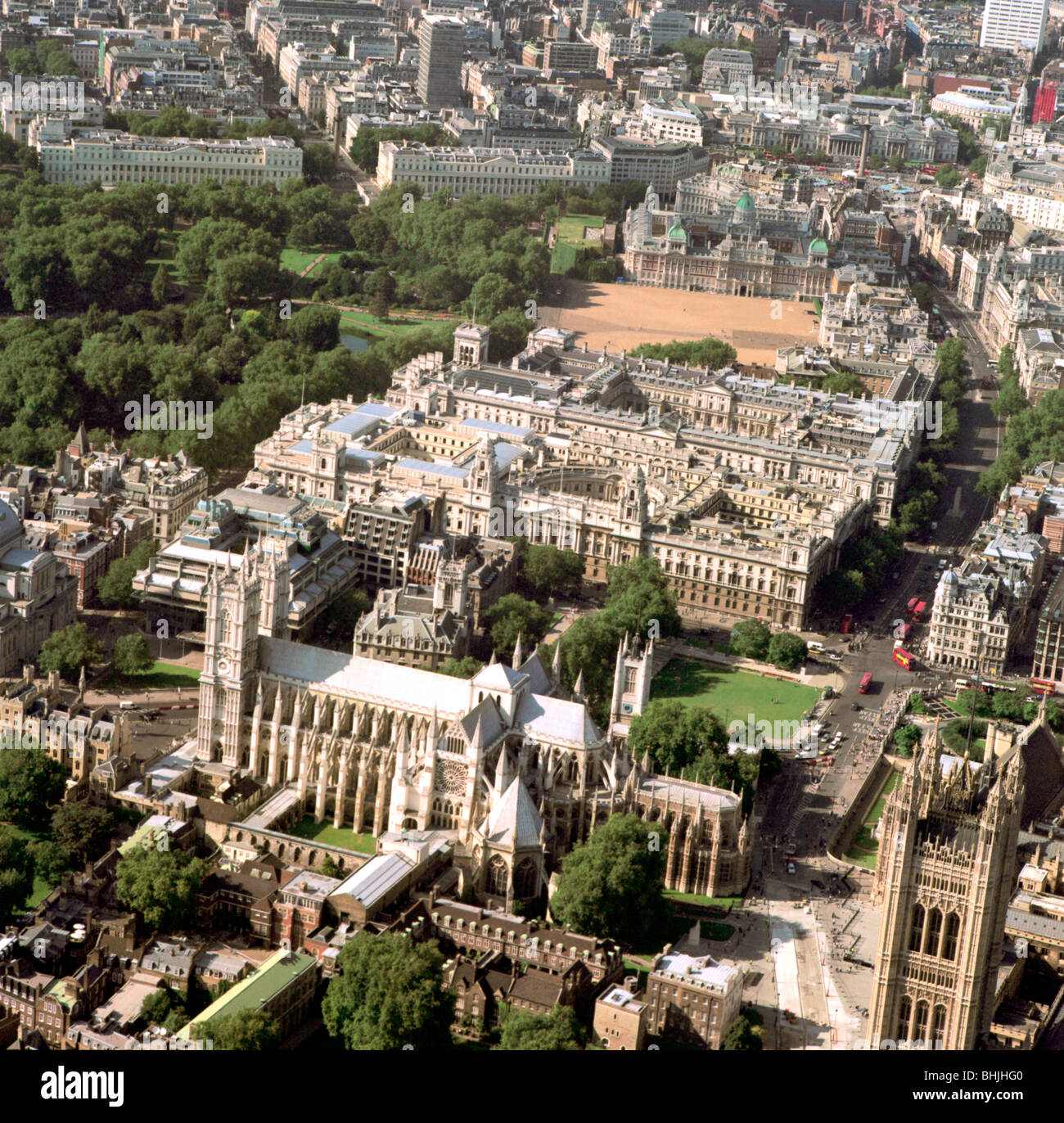 Westminster Abbey and Whitehall, London, 2002. Artist: EH/RCHME staff photographer Stock Photo