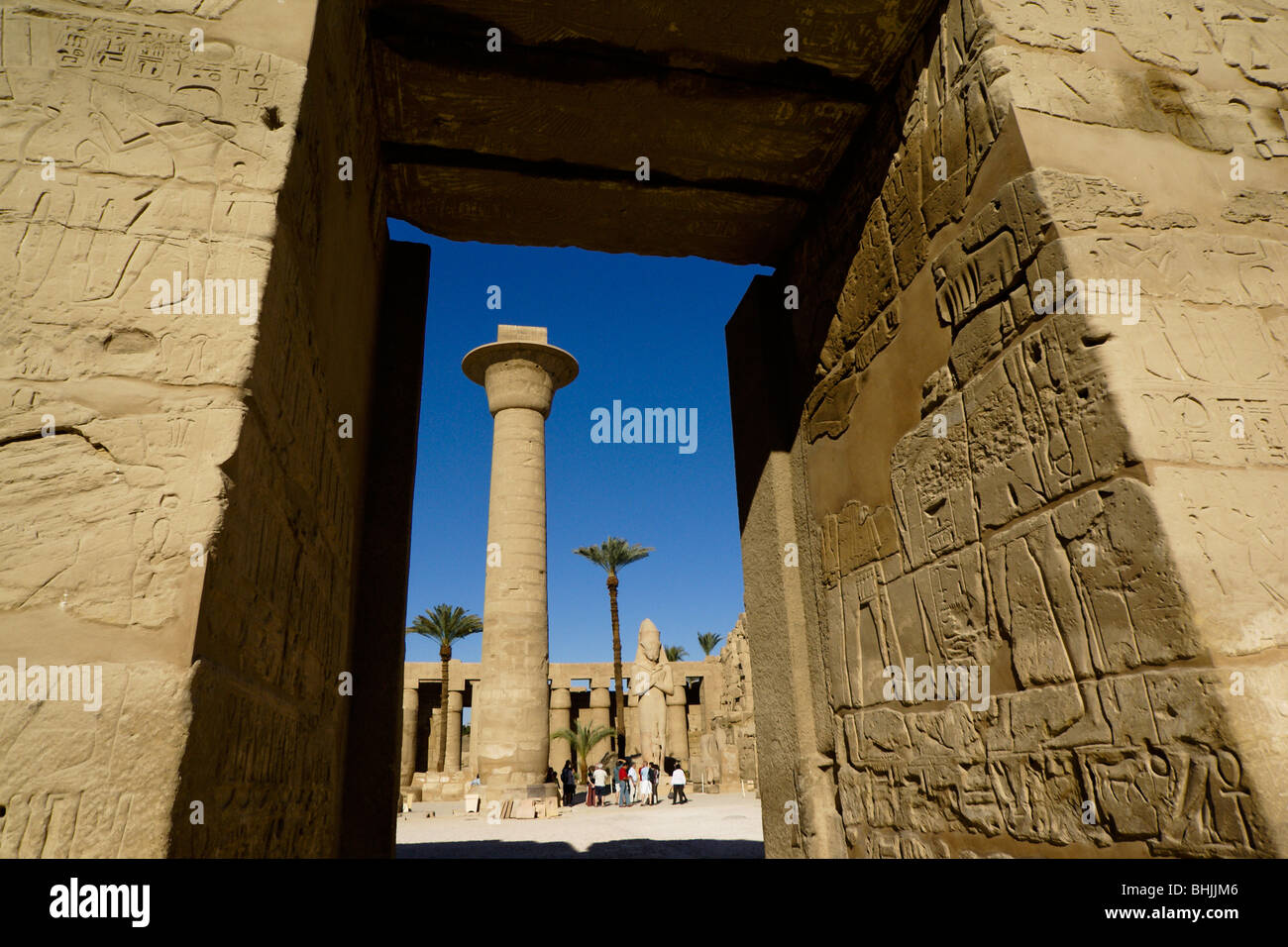 Temple of Karnak, Luxor, Egypt Stock Photo