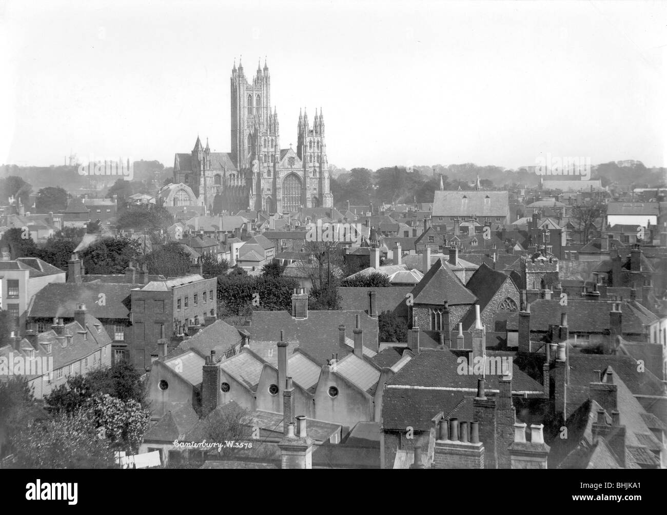 Canterbury Cathedral, Canterbury, Kent, 18901910. Artist Unknown Stock Photo Alamy