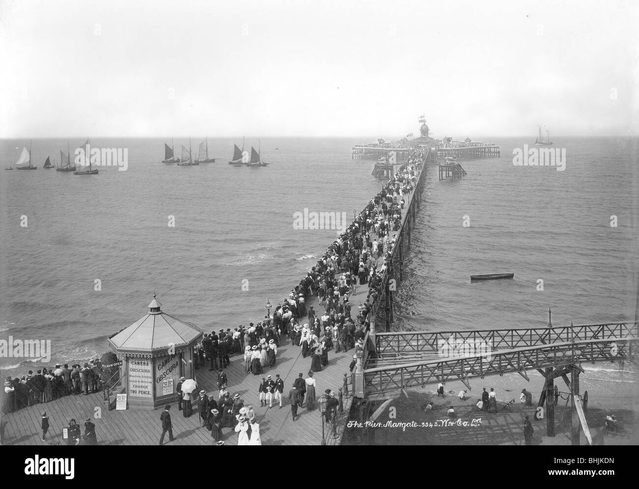 Margate Pier, Margate, Kent, 18901910. Artist Unknown Stock Photo Alamy