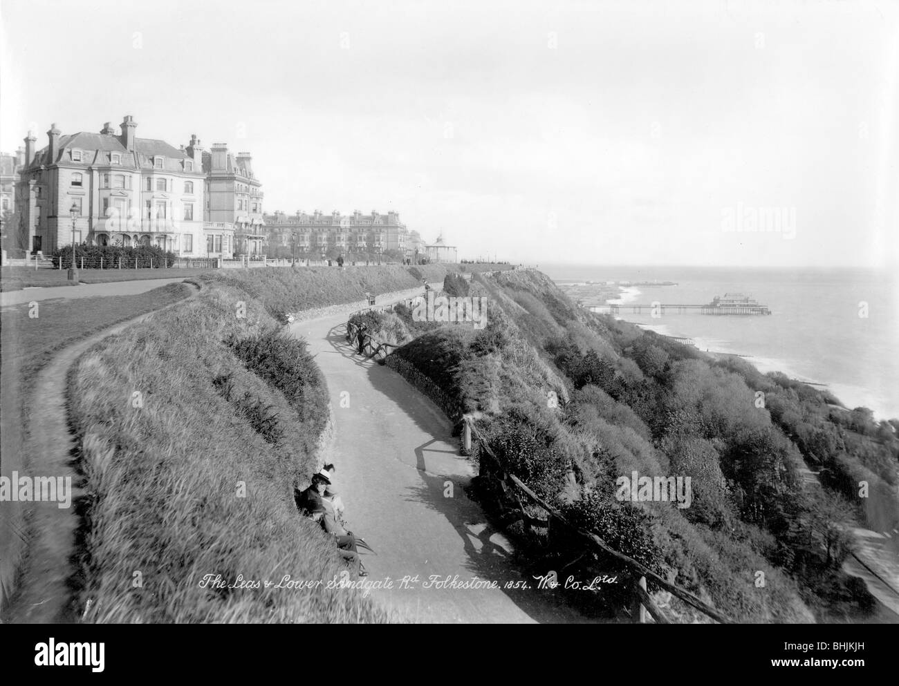 Sandgate, Folkestone, Kent, 18901910. Artist Unknown Stock Photo Alamy