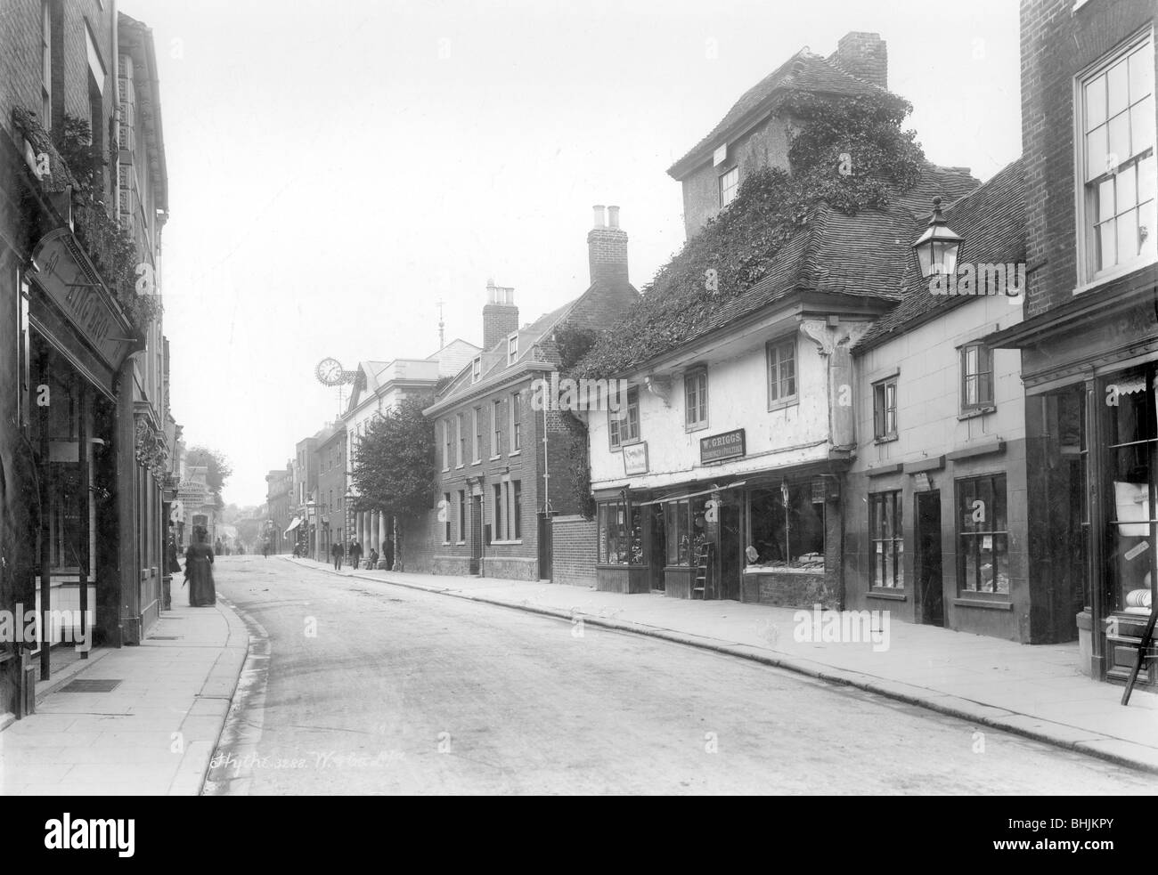 High Street, Hythe, Kent, 1890-1907. Artist: Unknown Stock Photo