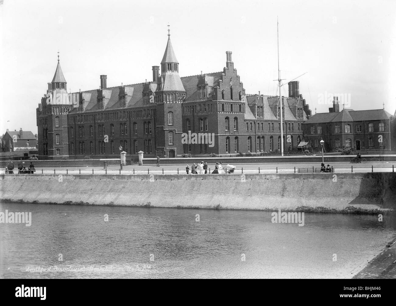 Southport seafront promenade Black and White Stock Photos & Images Alamy