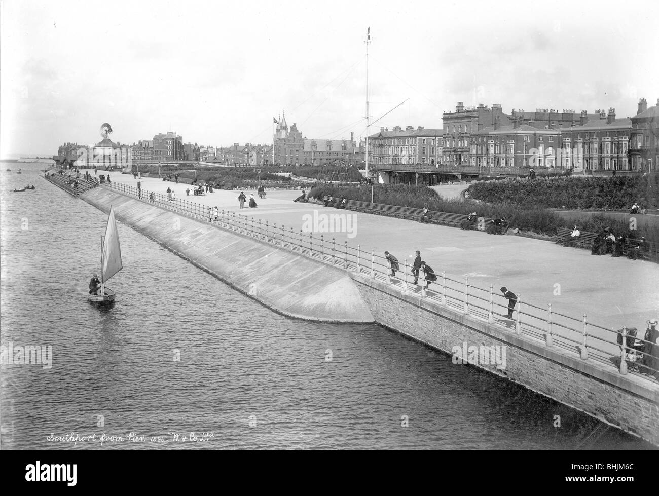 Southport Promenade, Lancashire, 1890-1910. Artist: Unknown Stock Photo