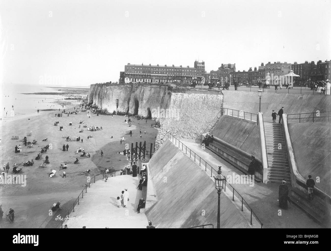 The beach at Margate, Kent, 1890-1910. Artist: Unknown Stock Photo
