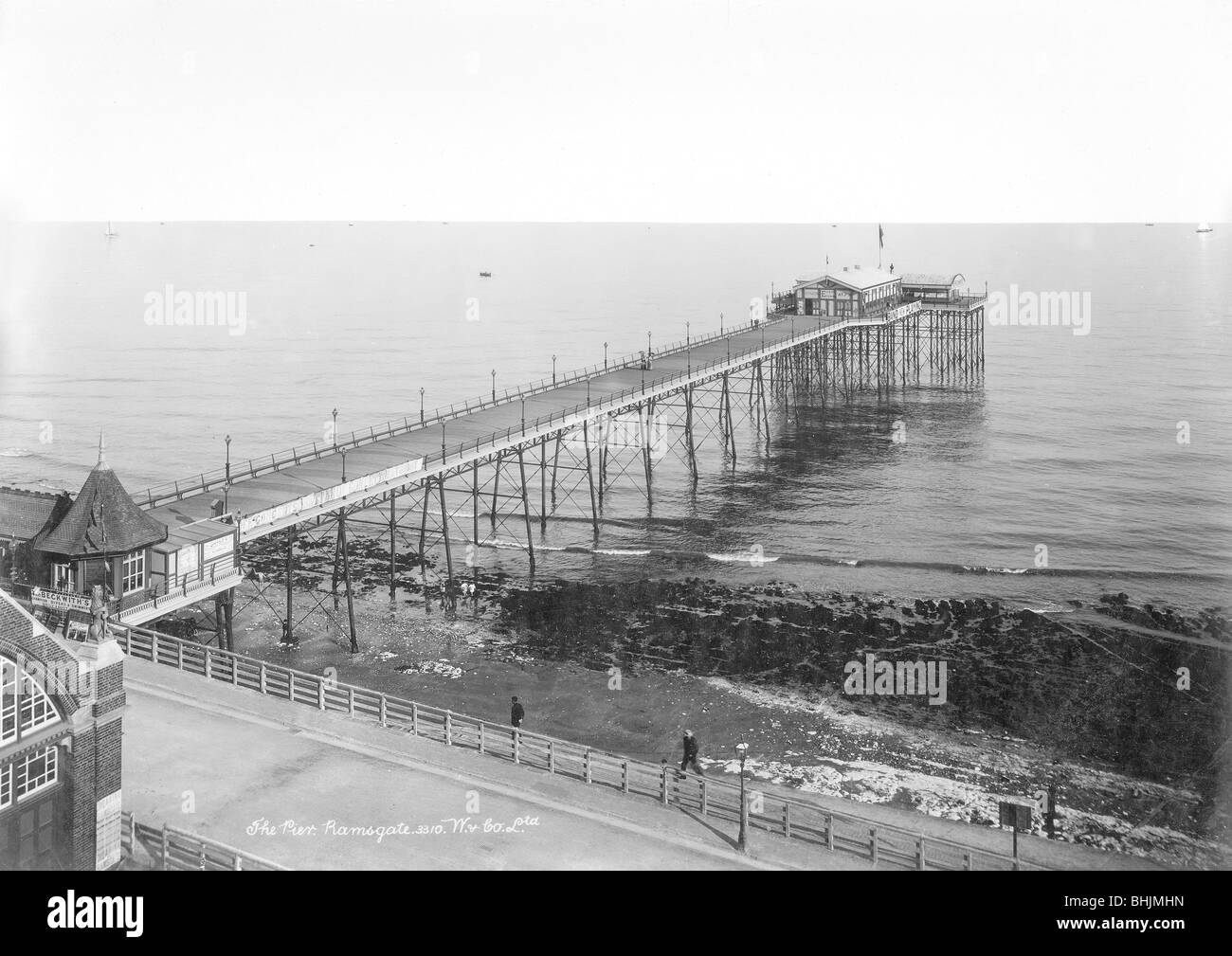 Ramsgate Pier, Ramsgate, Kent, 1890-1910. Artist: Unknown Stock Photo