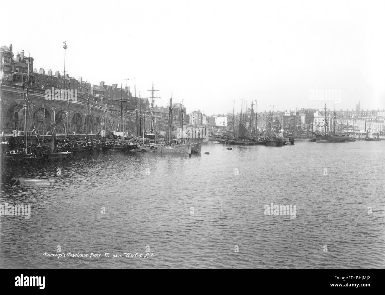 Ramsgate Harbour, Kent, 1890-1910. Artist: Unknown Stock Photo
