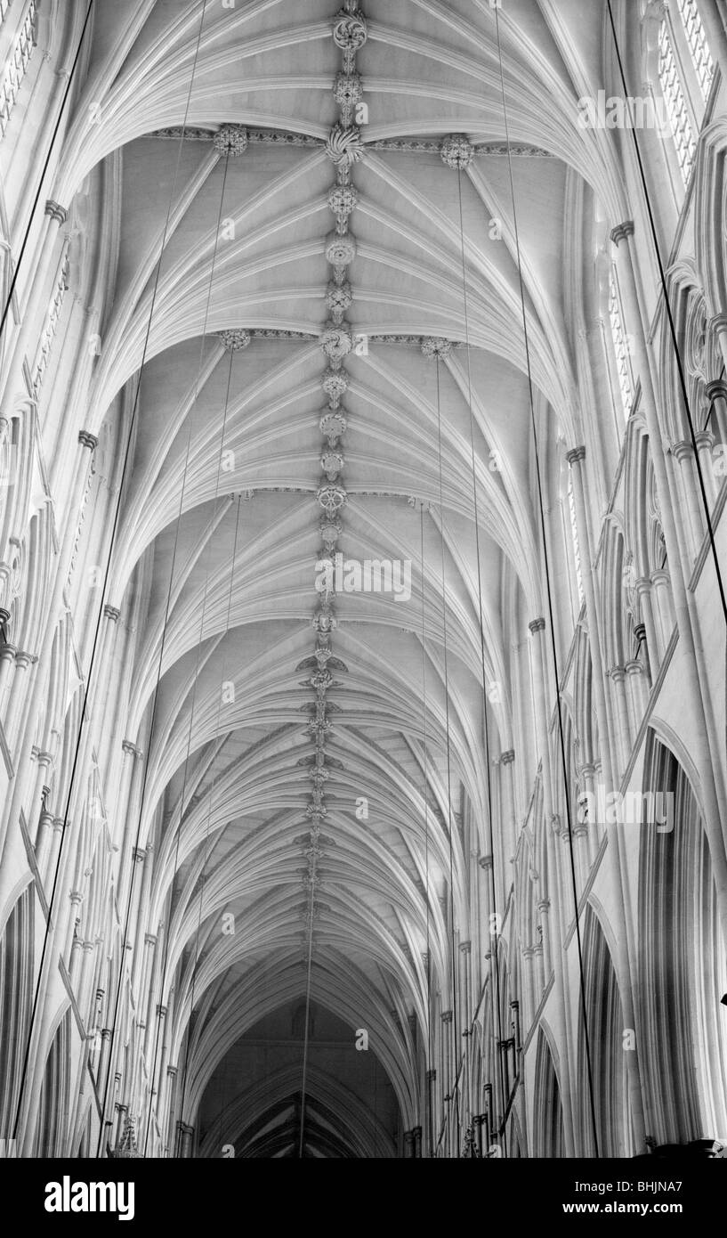 Fan vaulting in Westminster Abbey, London, 1945-1980. Artist: Eric de Maré Stock Photo