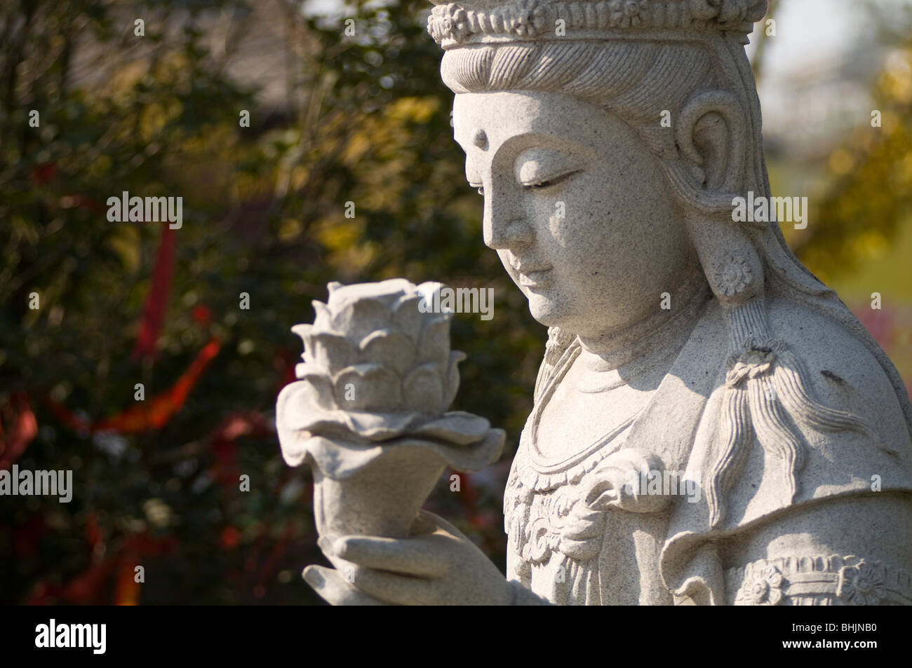 Sculpture at Tianning Temple, Changzhou, Jiangsu province, China, Asia Stock Photo