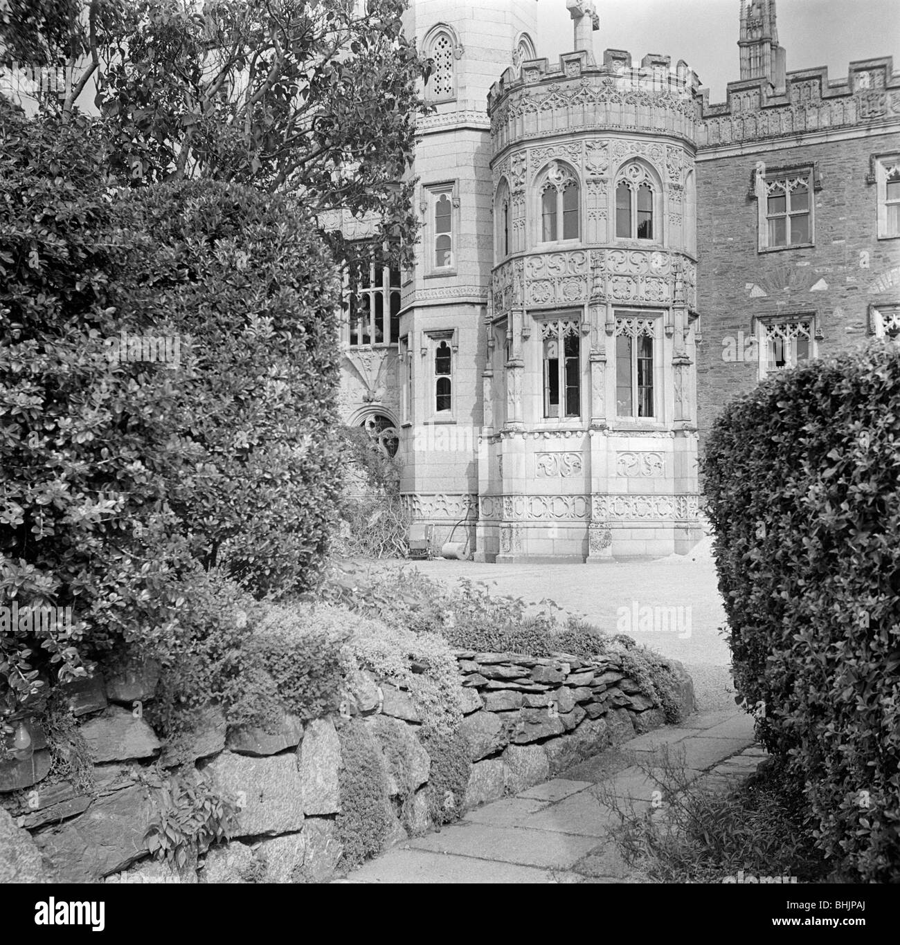 Place House, Fowey, Cornwall, 1945. Artist: Eric de Maré Stock Photo