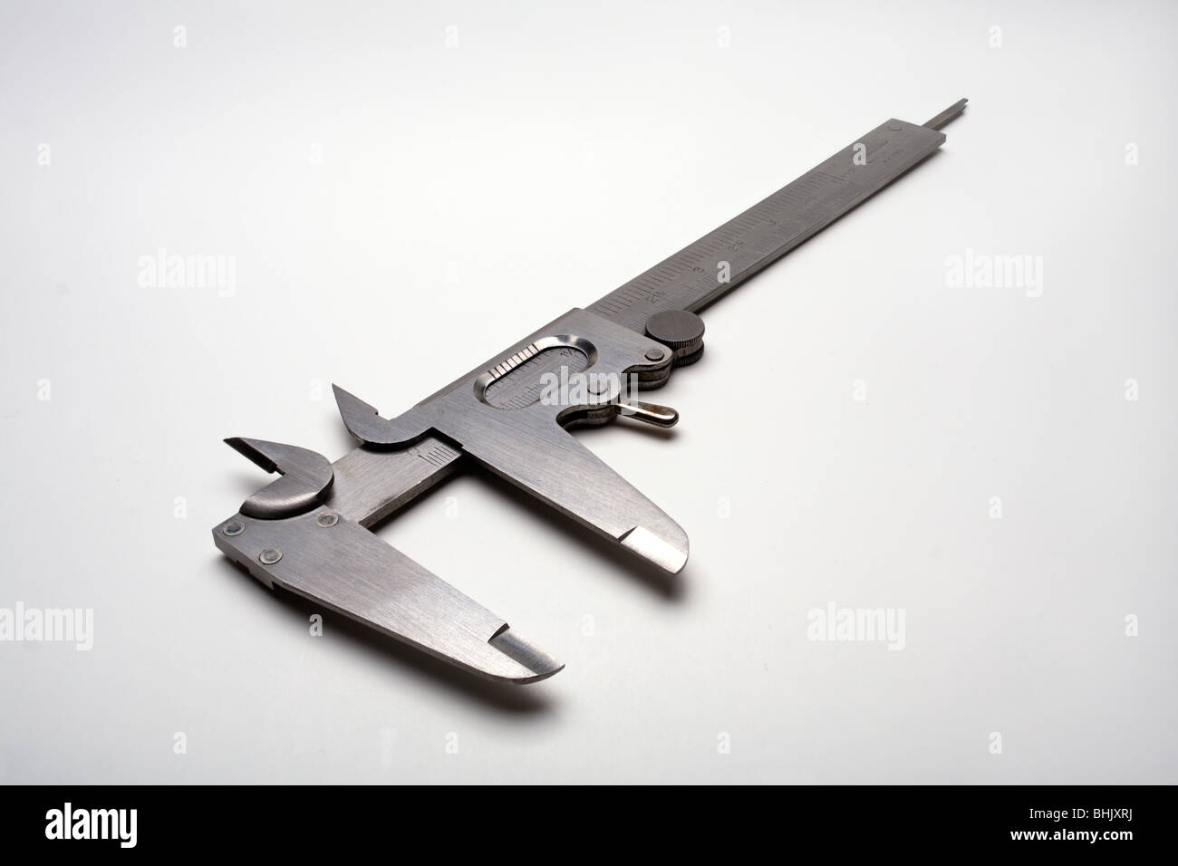 Vernier caliper on white background Stock Photo