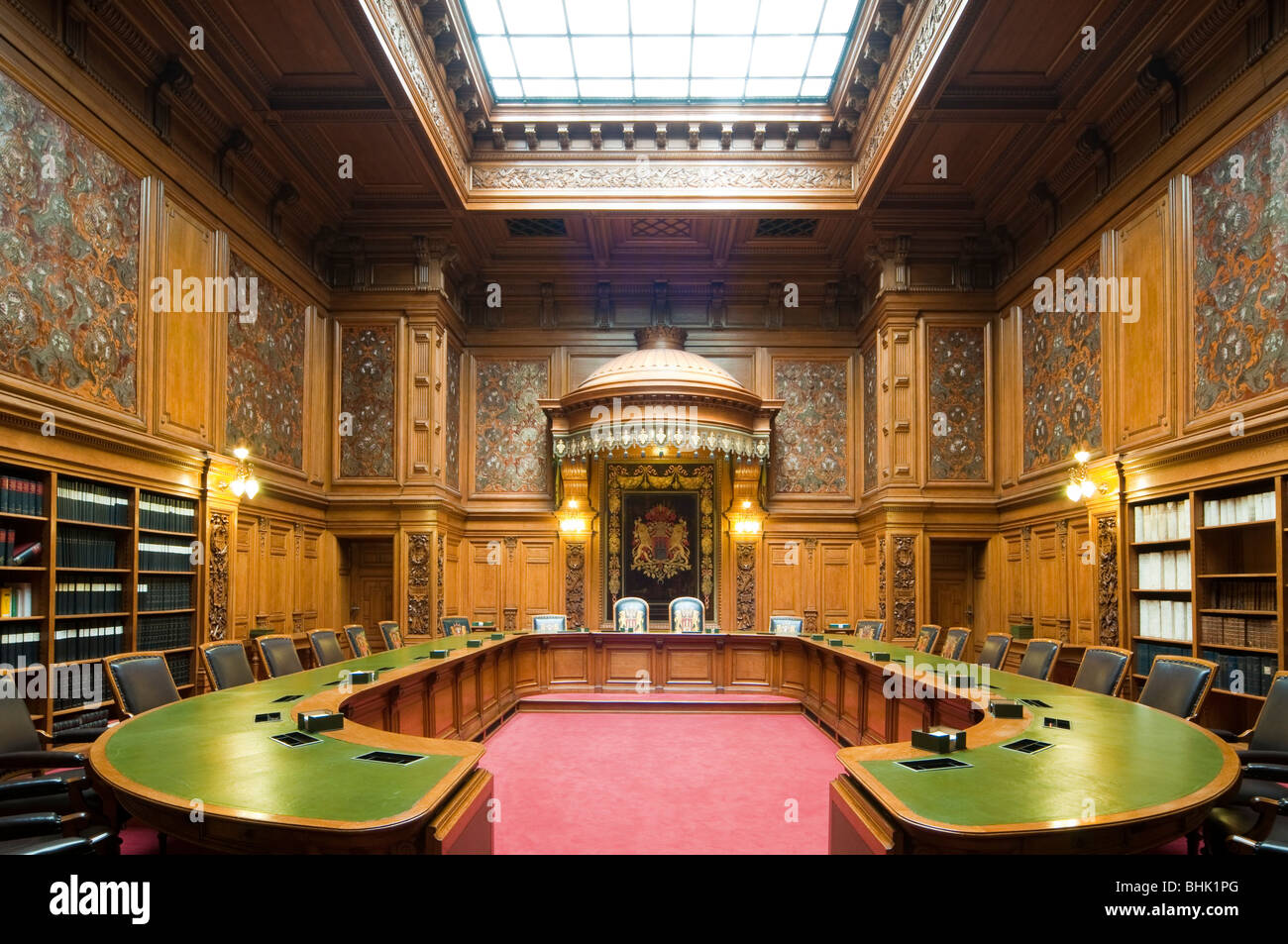 interior of guild hall,the mayor's office, Hamburg, Germany Stock Photo