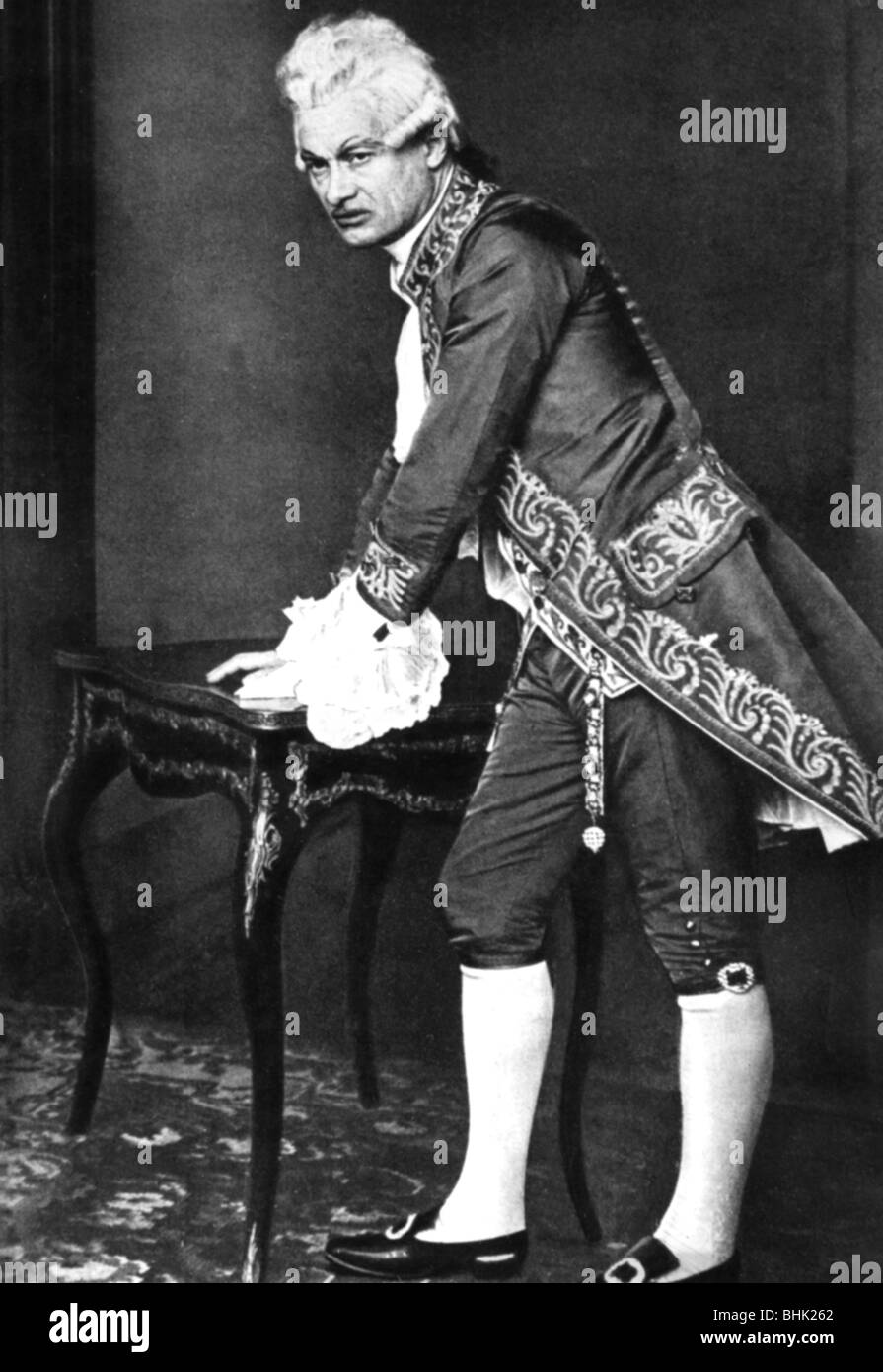 Kainz, Josef, 2.1.1858 - 20.9.1910, Austrian actor, as Franz Moor  in the play 'The Robbers' ('Die Rauber') by Friedrich Schiller, Deutsches Theater, Berlin, 16.11.1892, , Stock Photo
