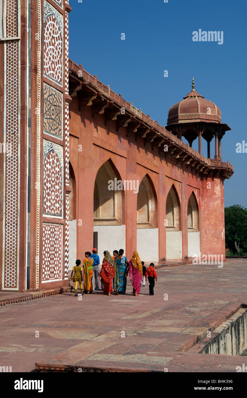 Akhbar's Tomb, Agra, Uttar Pradesh, India Stock Photo
