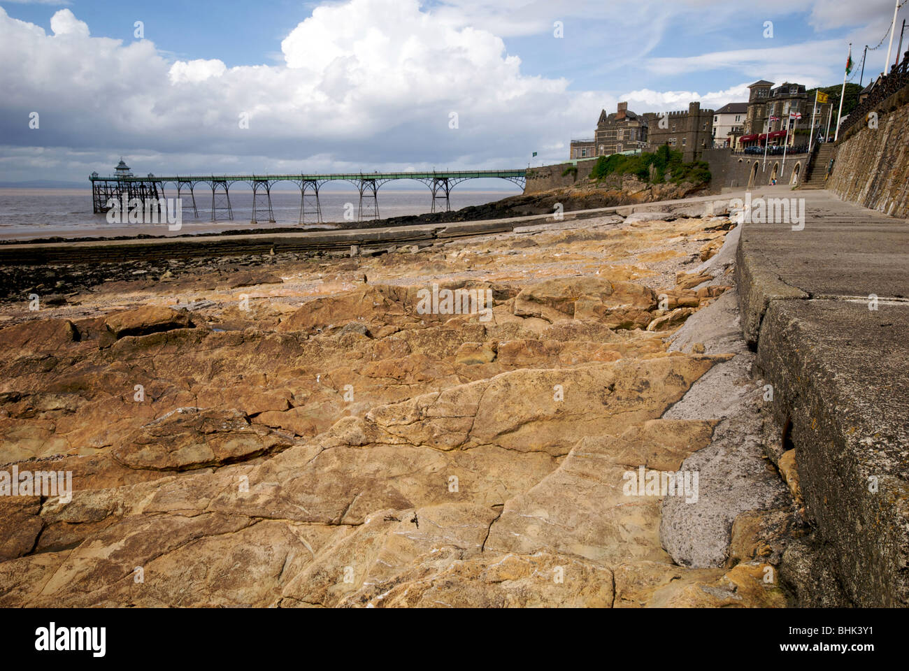 Clevedon North Somerset UK Beach Pier Sea Stock Photo Alamy