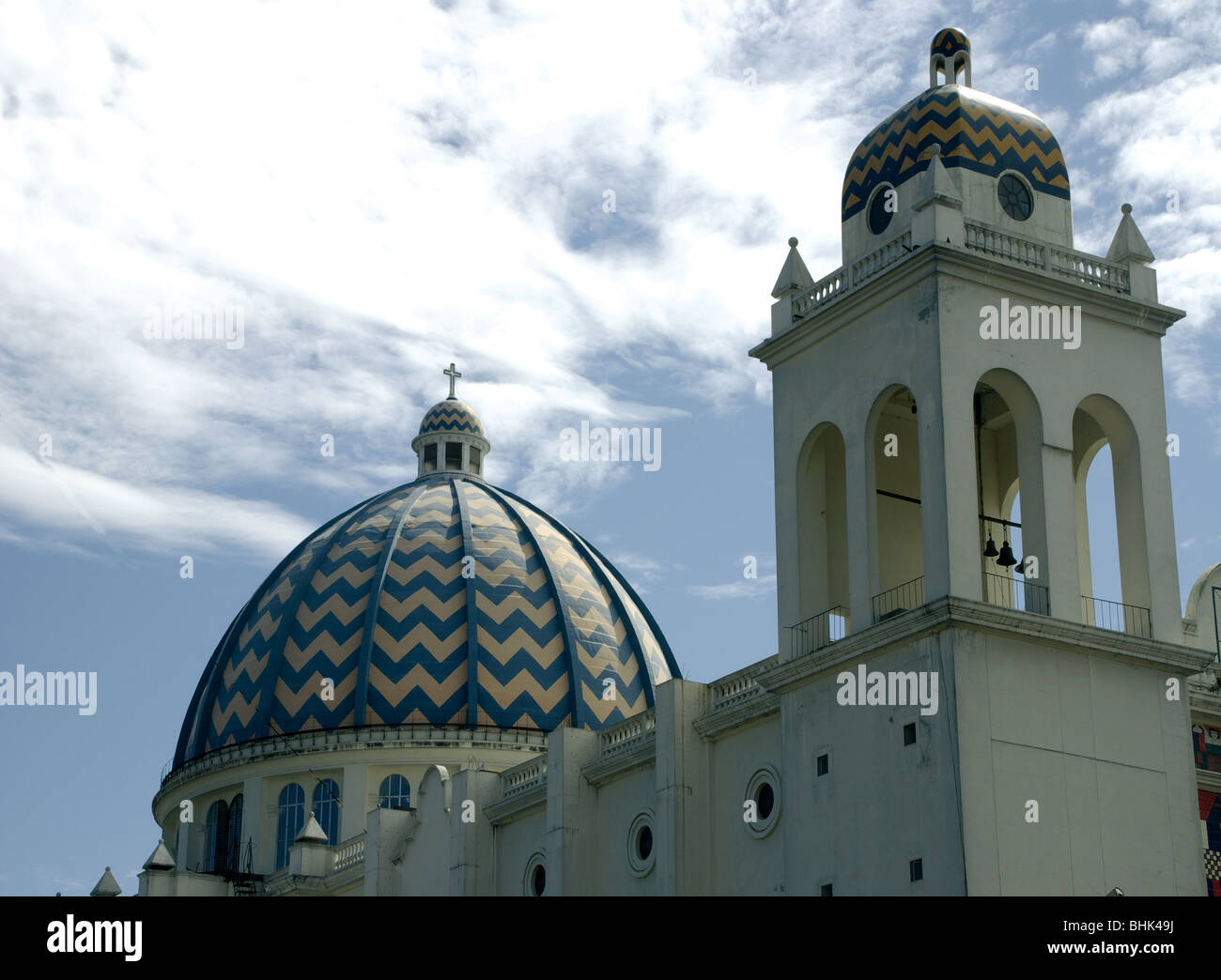 El Salvador. San Salvador city. The Cathedral (18081996 Stock Photo