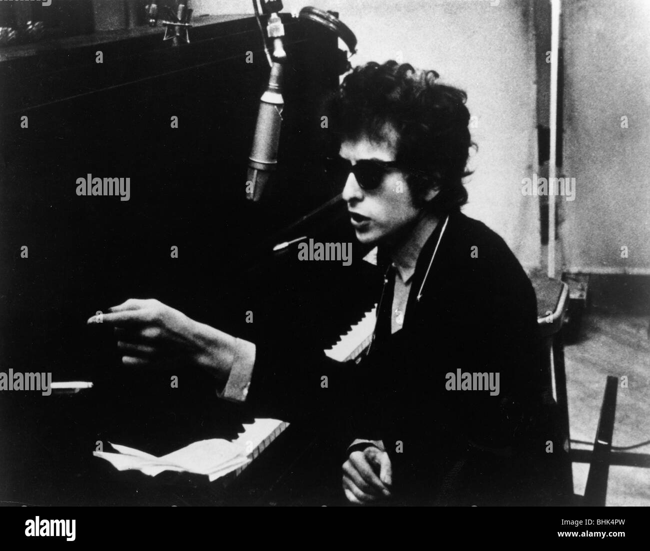 Bob Dylan (1941- ), American musician. Artist: Unknown Stock Photo