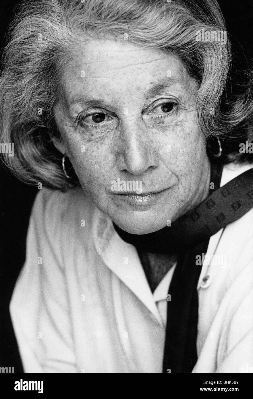 Nadine Gordimer (1923- ), South African writer, 1990. Artist: Unknown Stock Photo