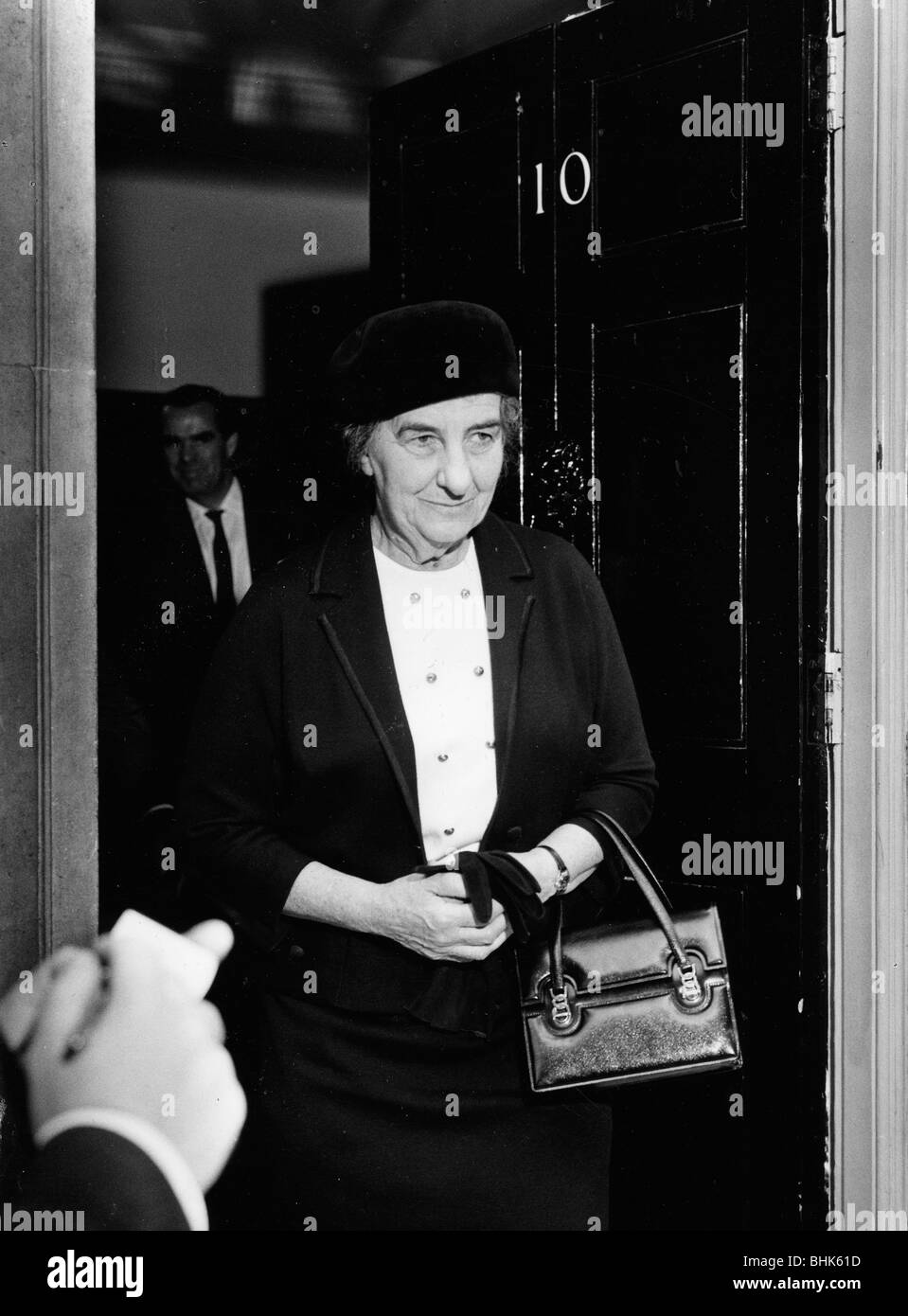 Golda Meir (1898-1978), Israeli Prime Minister, 1965. Artist: EH Emanuel Stock Photo