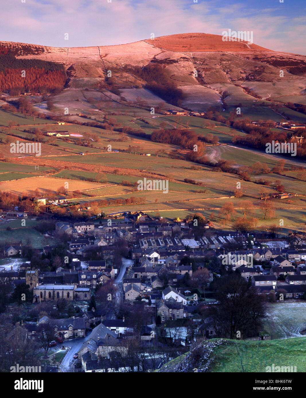The Town of Castleton Nestled Below Lose Hill, Castleton, Derbyshire