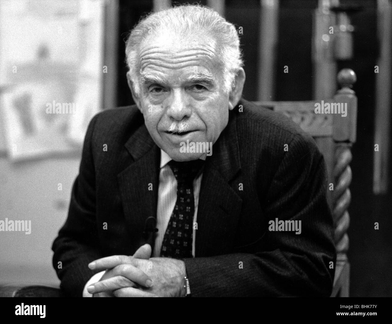 Yitzhak Shamir, Israeli Prime Minister, at Mill Hill Synagogue, London