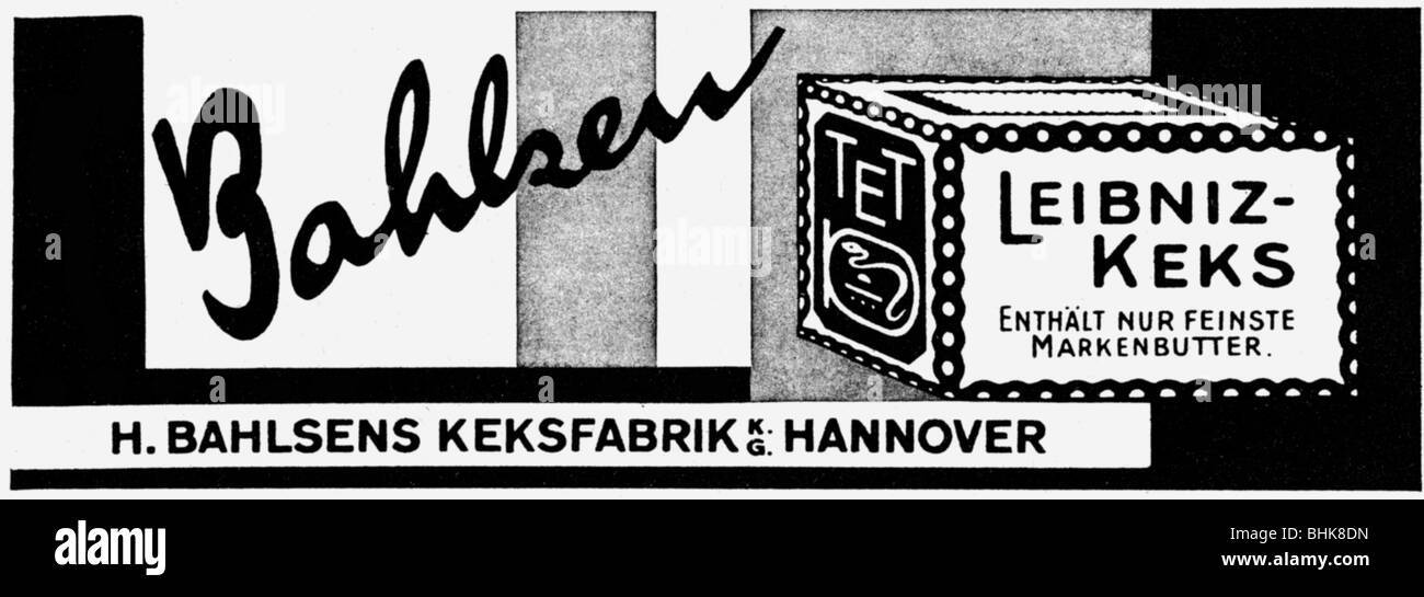 advertising, food, pastries, Balsen Leibniz biscuits, Balsen KG, Hanover, advert, 'Atlantis', February 1942, , Stock Photo