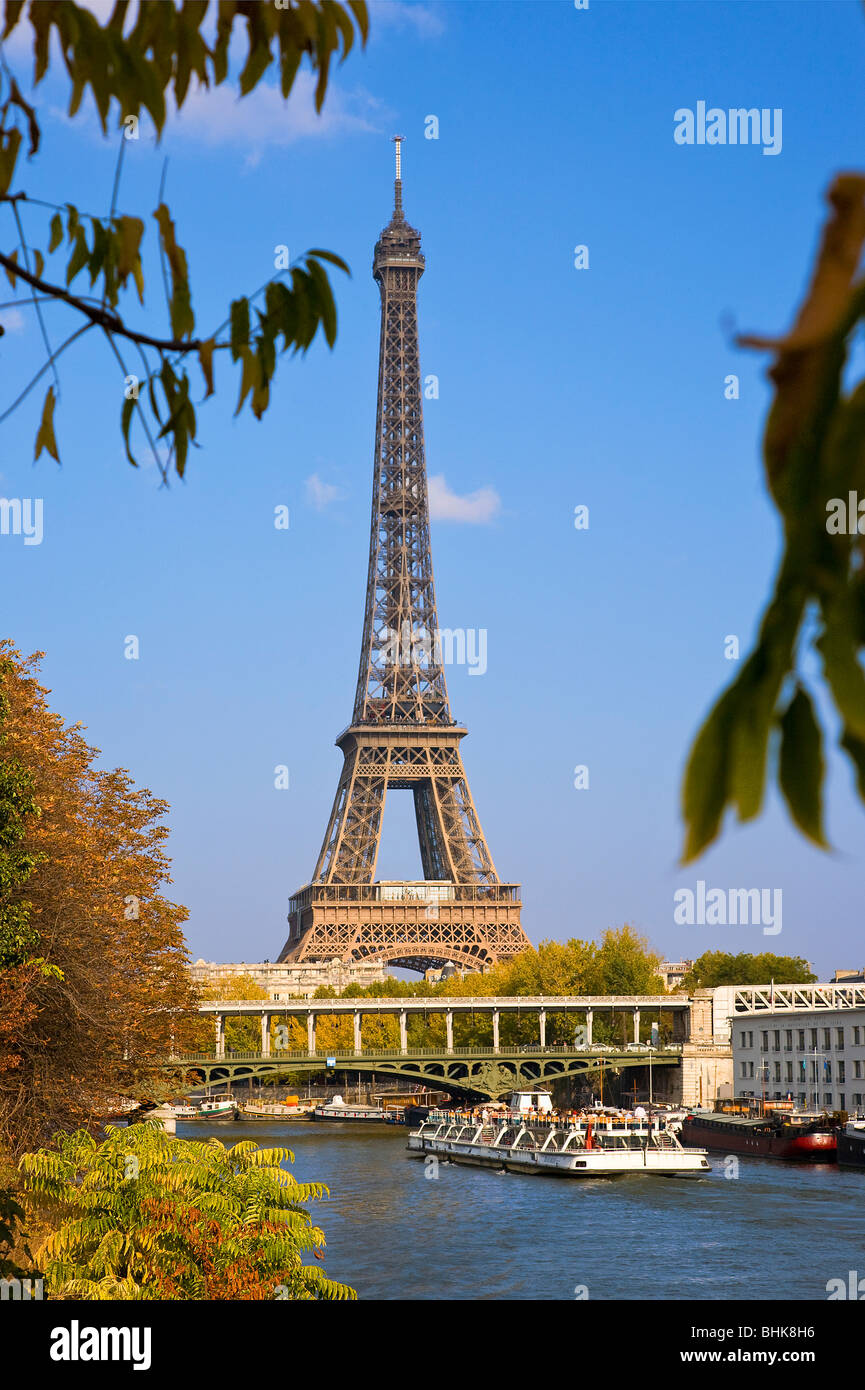 ILE AUX CYGNES, PARIS Stock Photo
