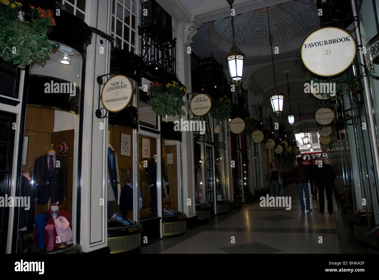 Shops in Piccadilly Arcade Piccadilly, London W1 UK Stock Photo