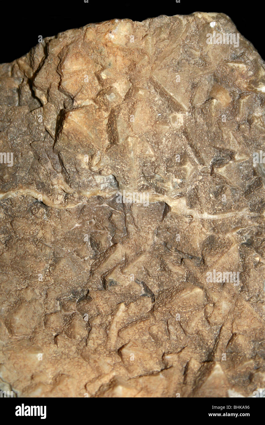 Chalcedony After Fluorite Pseudomorph, Wheel Mary Ann Mine, Devon, UK Stock Photo