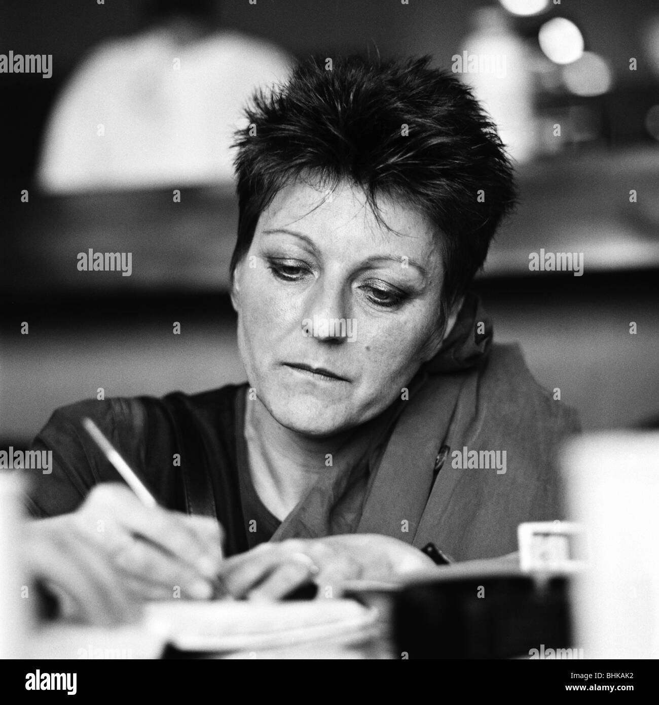 Mueller, Herta, * 17.8.1953, German author / writer, portrait, 20.5.1994, Stock Photo