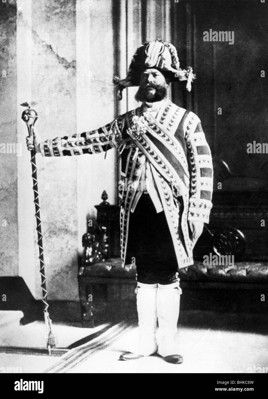 people, professions, servant in livery, Royal Palace, Berlin, circa 1900, Stock Photo