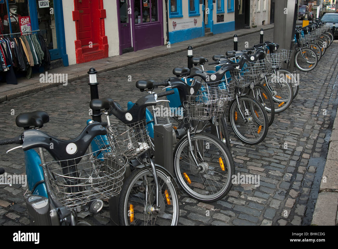 Dublin public bicycles Stock Photo Alamy
