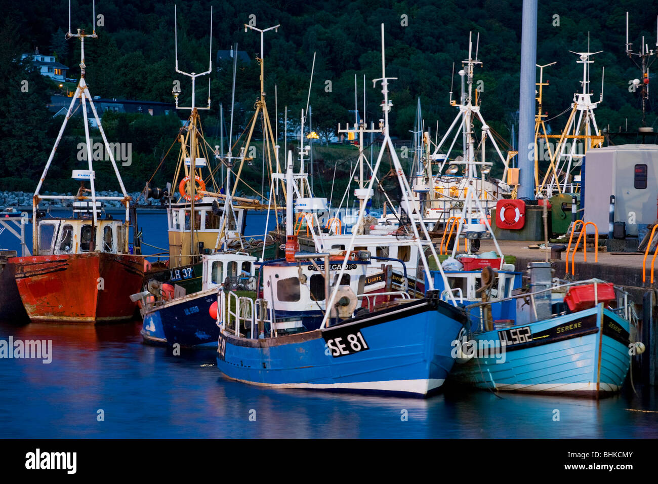Ullapool Harbour Highlands of Scotland Stock Photo