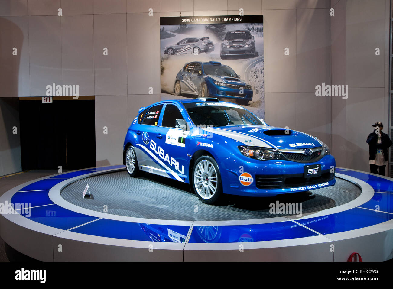'Subaru Impreza' rally car Stock Photo