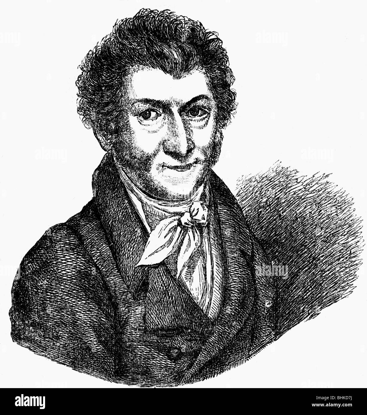 Hoffmann, E. T. A., 24.1.1776 - 25.6.1822, German author / writer, portrait, wood engraving after selfportrait, 19th century, Stock Photo
