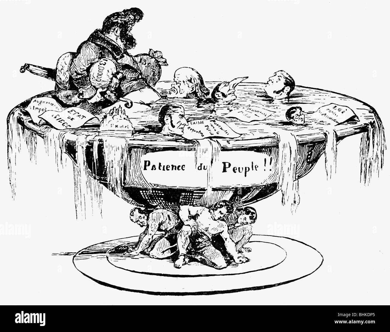 Louis Philippe, 6.10.1773 - 26. 8.1850, King of France 7.8.1830 -  24.2.1848, caricature, Liberty is destroying a fine plantation of carotts  which were planted by the Gardener Mr, Philippe to subdue the People, 1848  Stock Photo - Alamy